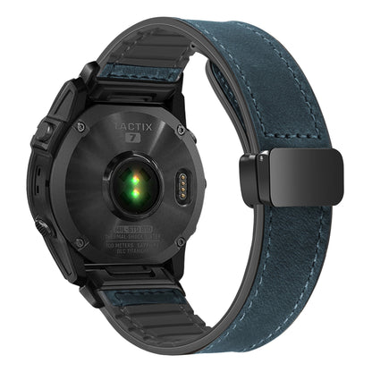 Silicone Magnetic Leather Strap For Garmin