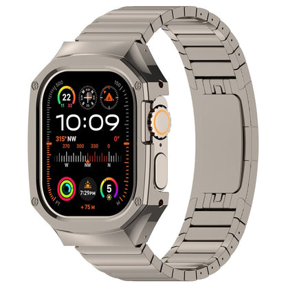 Stainless Steel Band With Case For Apple Watch