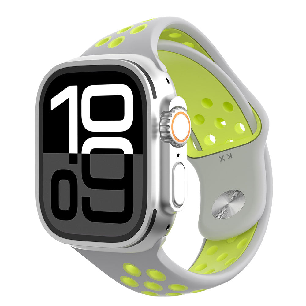 Asymmetrical Two-Tone Silicone Sport Band for Apple Watch