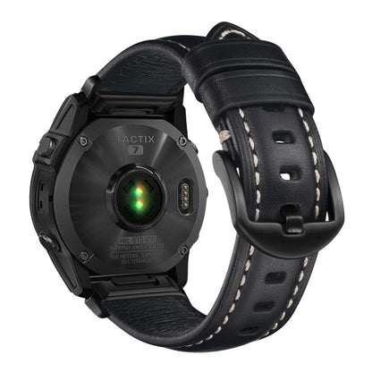 Nappa Leather Watch Band For Garmin