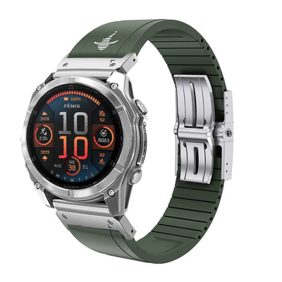 Luxury FKM Rubber Strap for Garmin - The Shark Edition