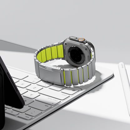 Ultra-Titanium +FKM Band Magnetic Clasp for Apple Watch