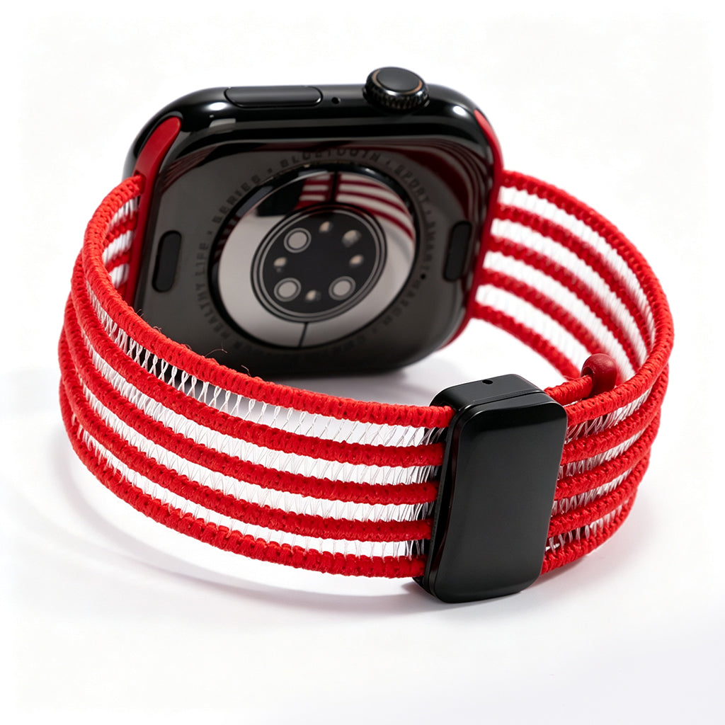 Fish Silk Mesh Breathable Magnetic Soft Strap For Apple Watch