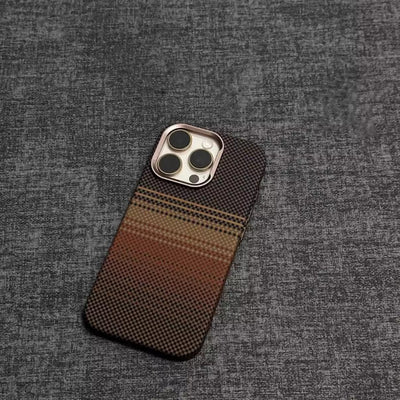 Magnetic Kevlar Carbon Fiber Pattern For iPhone