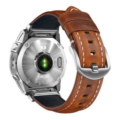 Nappa Leather Watch Band For Garmin