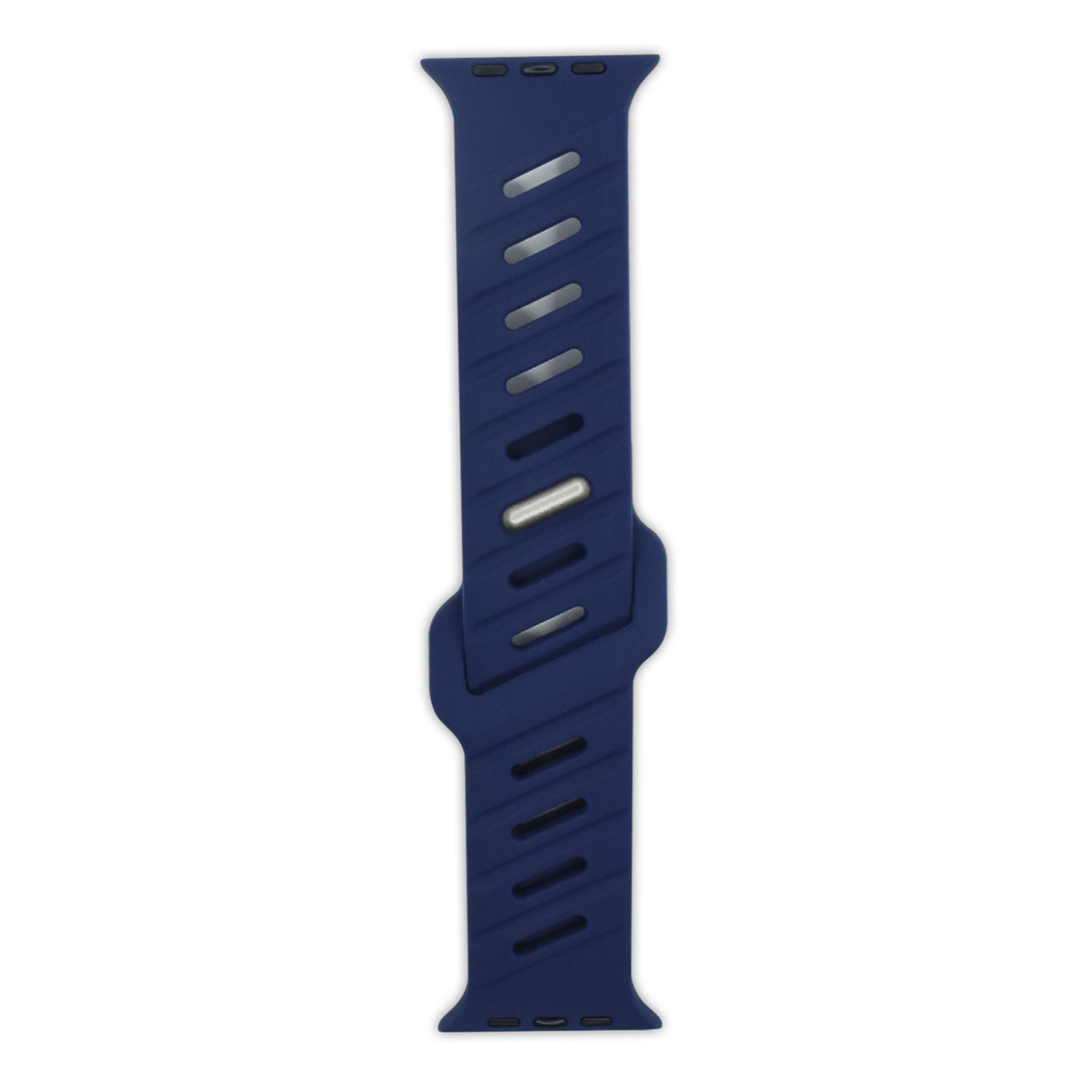 Asymmetric Oblique Hole Silicone Watch Strap for Apple Watch