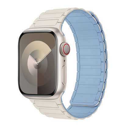 Silicone magnetic loop watch band For Apple Watch