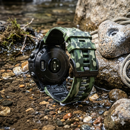 Military-Grade Camo Sport Band for Garmin