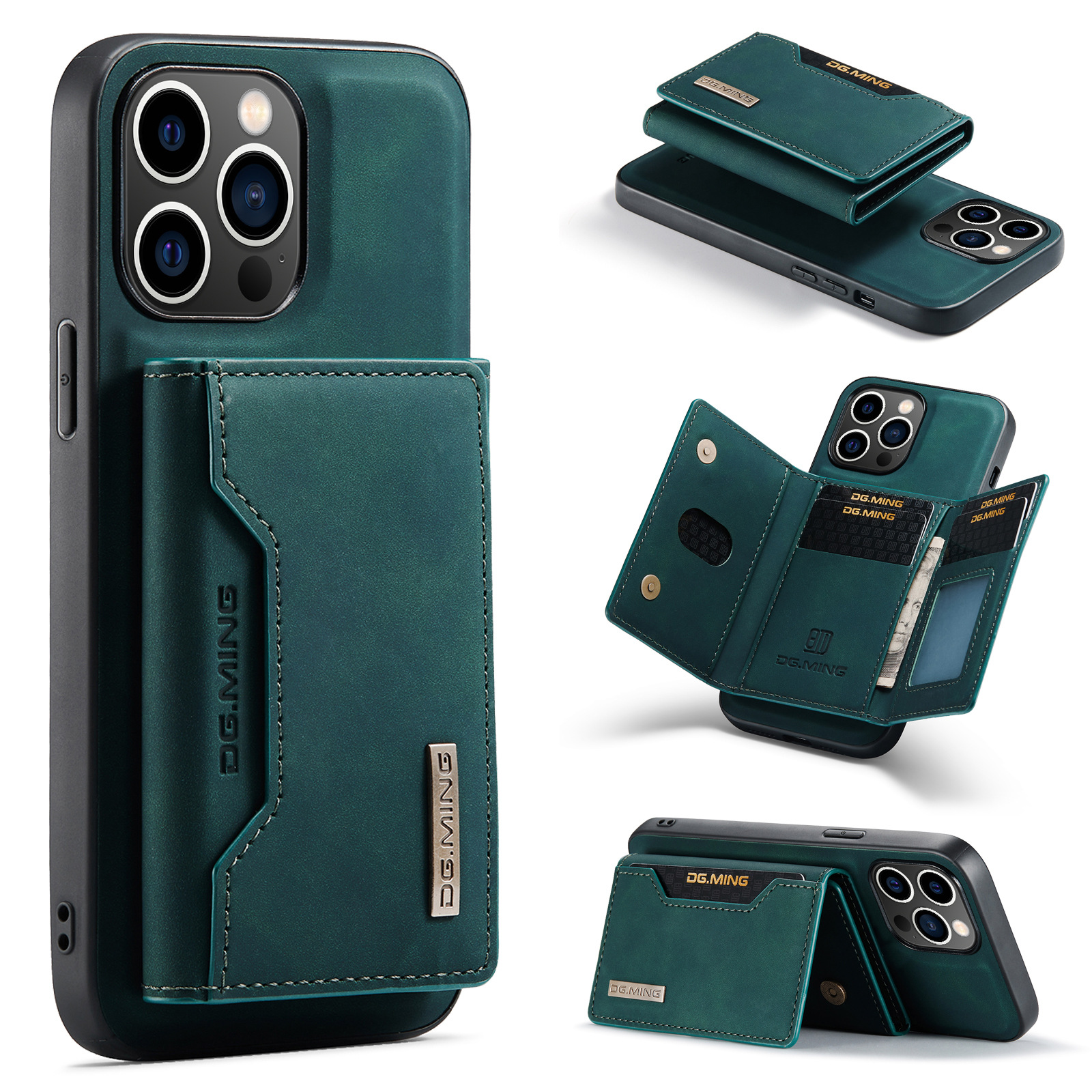 2 in 1 Detachable Wallet Back Cover for iPhone 17 Pro max/ 17Pro/17/16 /16Pro