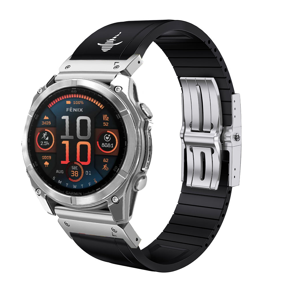 Luxury FKM Rubber Strap for Garmin - The Shark Edition