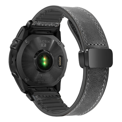 Silicone Magnetic Leather Strap For Garmin