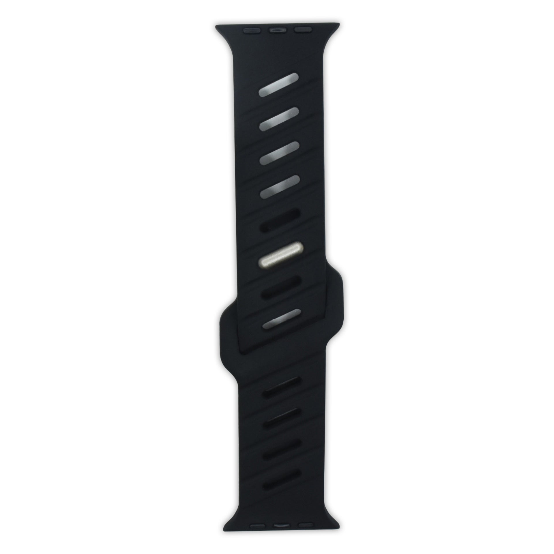Asymmetric Oblique Hole Silicone Watch Strap for Apple Watch