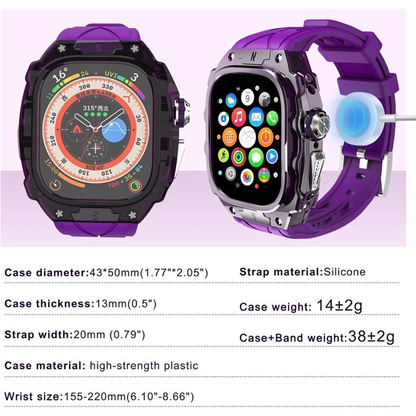 FS91 Luxury Translucent Smartwatch Case for Apple Watch Ultra-49mm
