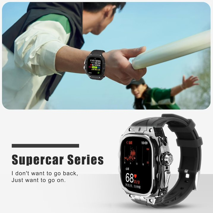 FS91 Luxury Translucent Smartwatch Case for Apple Watch Ultra-49mm