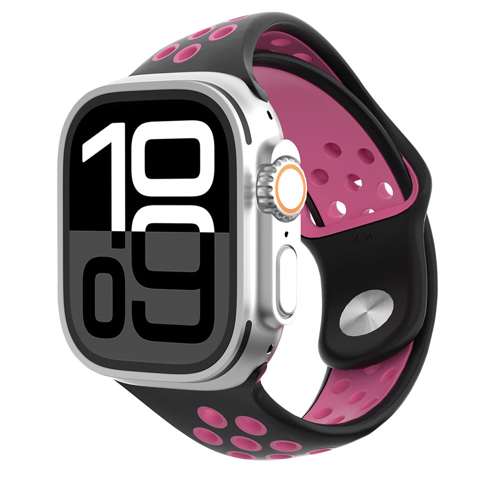 Asymmetrical Two-Tone Silicone Sport Band for Apple Watch