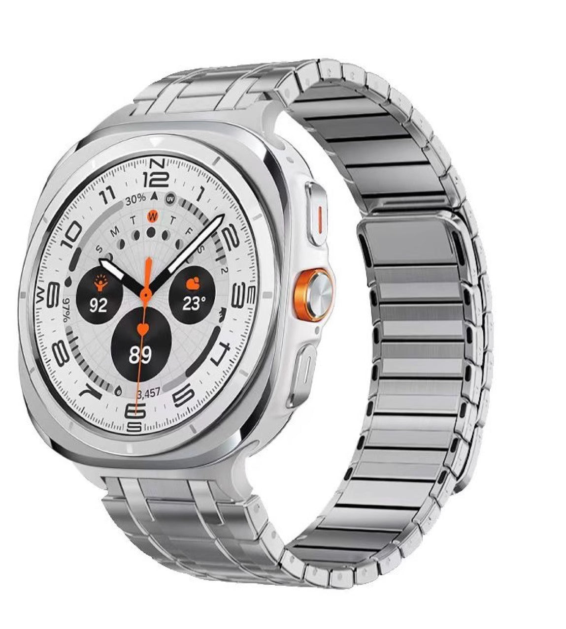 AP Frosted Stainless Steel Magnetic Band For Samsung Watch 7 Ultra