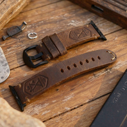 Vintage Leather Apple Watch Strap
