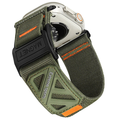 Nylon Magnetic Buckle Band For Apple Watch