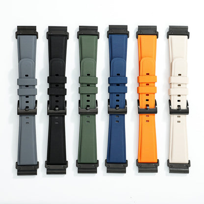Premium FKM Rubber Textured Strap For Garmin