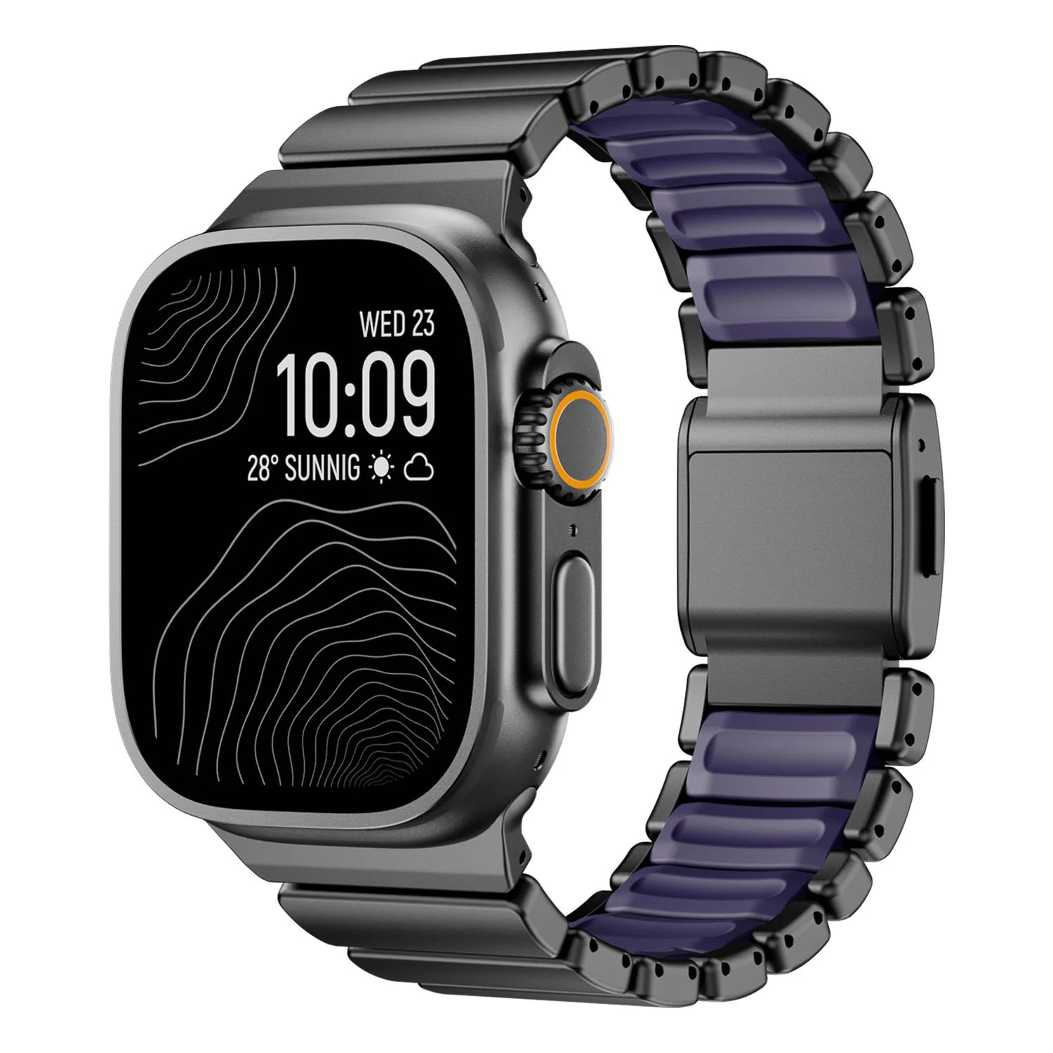 Ultra-Titanium +FKM Band Magnetic Clasp for Apple Watch