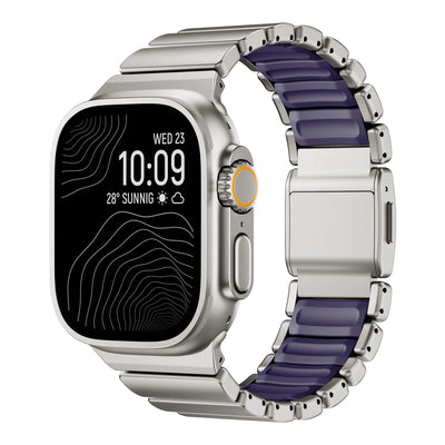 Ultra-Titanium +FKM Band Magnetic Clasp for Apple Watch
