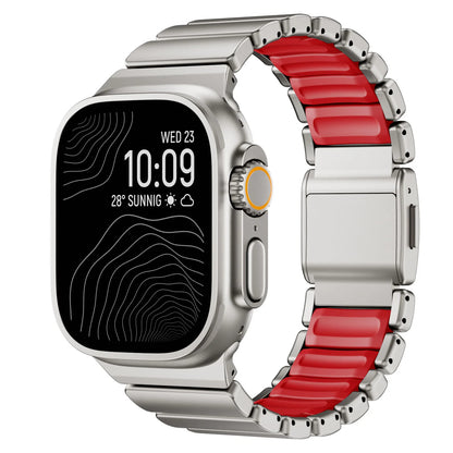 Ultra-Titanium +FKM Band Magnetic Clasp for Apple Watch