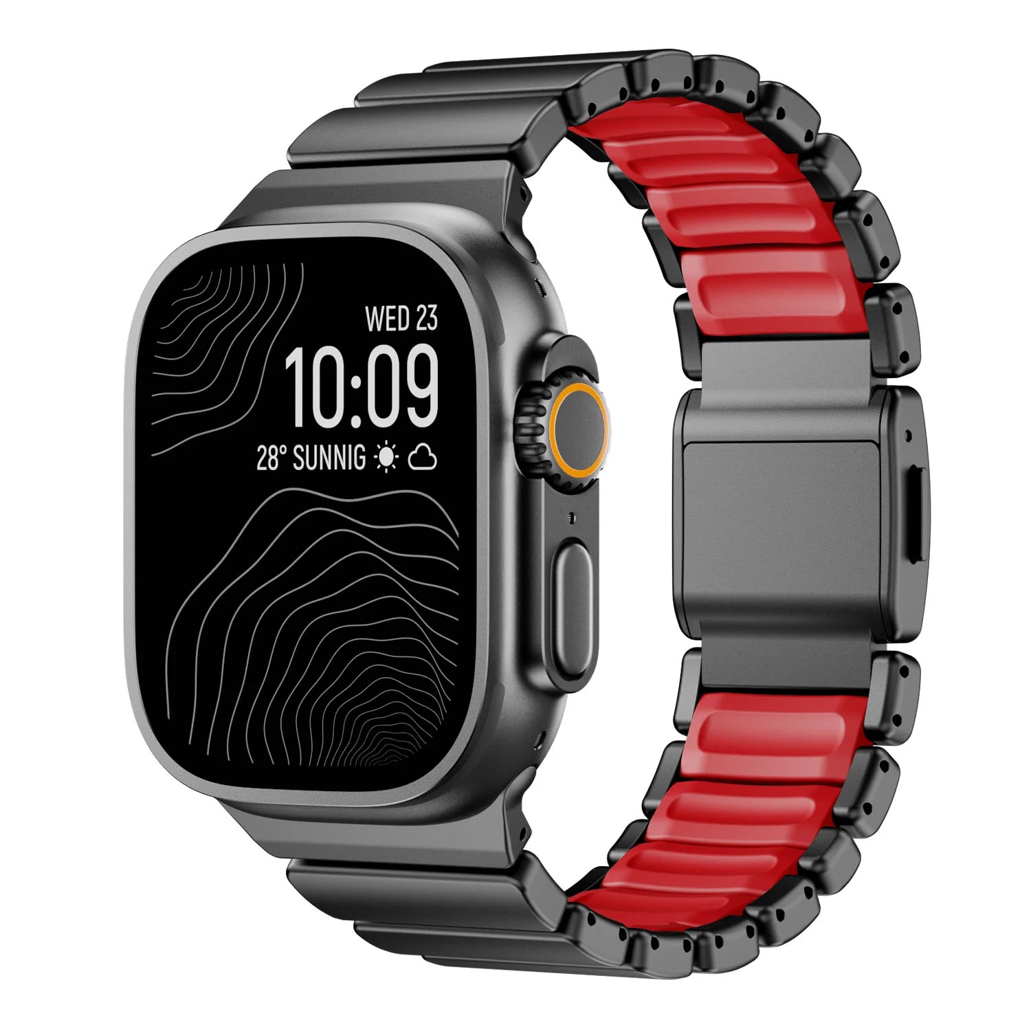Ultra-Titanium +FKM Band Magnetic Clasp for Apple Watch – Vipzoon