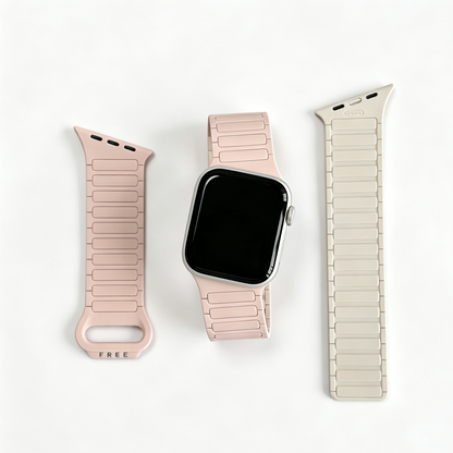 Asymmetrical Wave-Patterned Sports Strap For Apple Watch