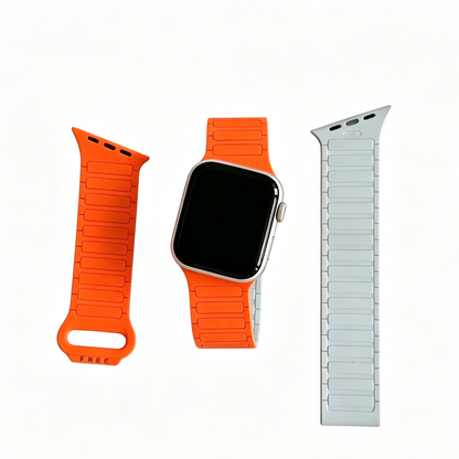 Asymmetrical Wave-Patterned Sports Strap For Apple Watch