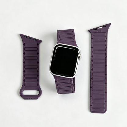 Asymmetrical Wave-Patterned Sports Strap For Apple Watch