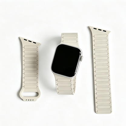 Asymmetrical Wave-Patterned Sports Strap For Apple Watch