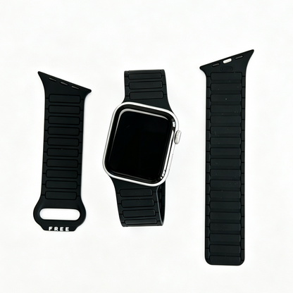 Asymmetrical Wave-Patterned Sports Strap For Apple Watch