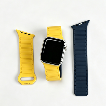 Asymmetrical Wave-Patterned Sports Strap For Apple Watch