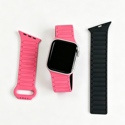 Asymmetrical Wave-Patterned Sports Strap For Apple Watch