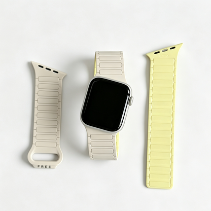 Asymmetrical Wave-Patterned Sports Strap For Apple Watch