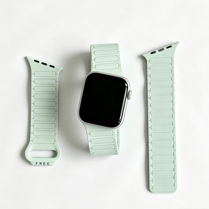 Asymmetrical Wave-Patterned Sports Strap For Apple Watch