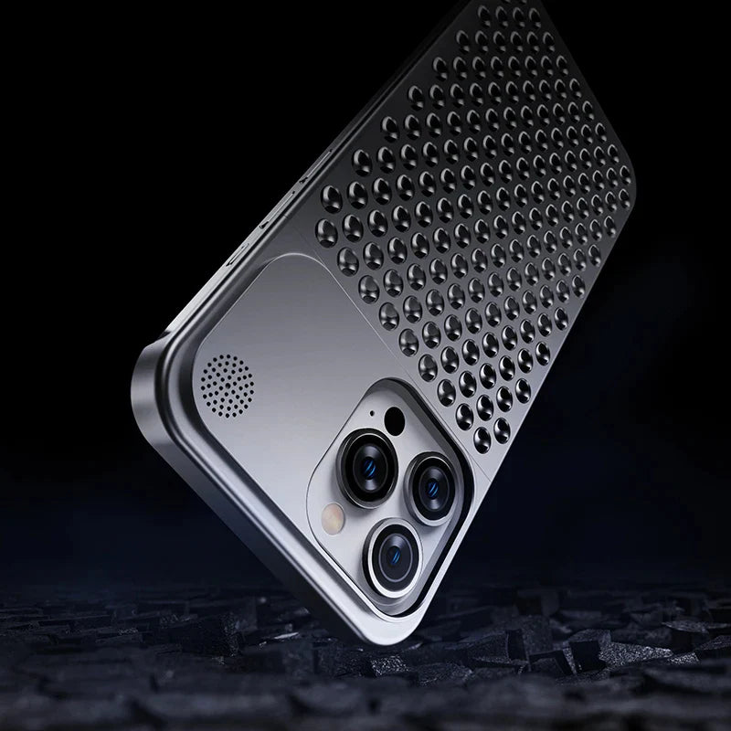 Metal Titanium Aluminum alloy Borderless Protective Case For iPhone