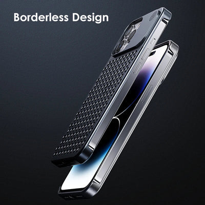 Metal Titanium Aluminum alloy Borderless Protective Case For iPhone