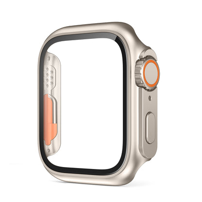 Ultra-thin & Waterproof Apple Watch Case with Tempered Glass Film