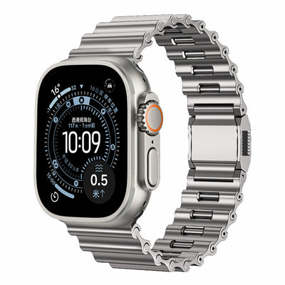 Wave Link Mechanical Aesthetics Strap For Apple Watch