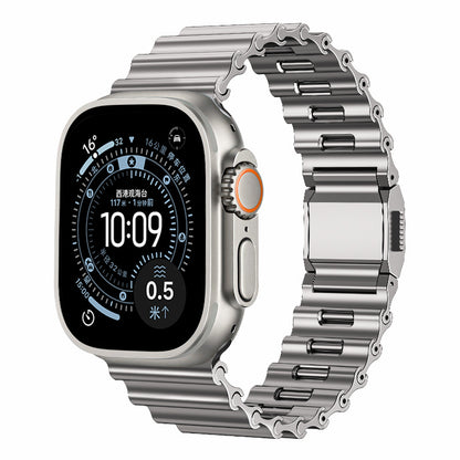 Wave Link Mechanical Aesthetics Strap For Apple Watch