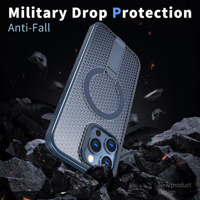 Heat Dissipation Stand Magnetic Case for iPhone