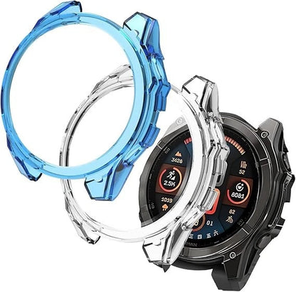TPU Shockproof Bumper Protective Case Cover For Garmin Fenix 8/7/6/5/Forerunner /Venu4/3