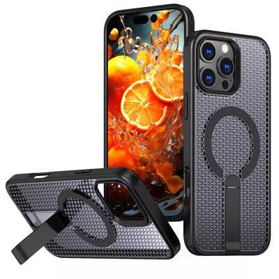 Heat Dissipation Stand Magnetic Case for iPhone