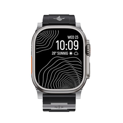 Luminous Shark FKM Rubber Strap for Apple Watch