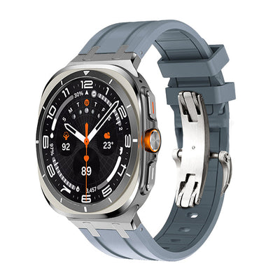 NEW AP Thick Silicone Band With Titanium Adapter For Samsung