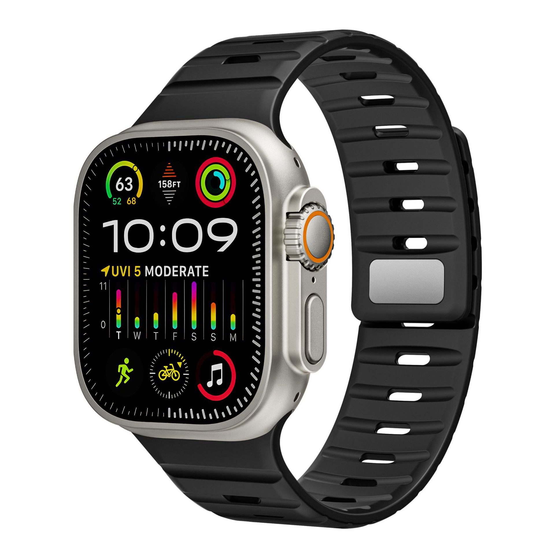 Simple Silicone Magnetic Buckle For Apple Watch