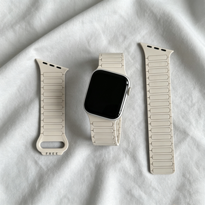 Asymmetrical Wave-Patterned Sports Strap For Apple Watch