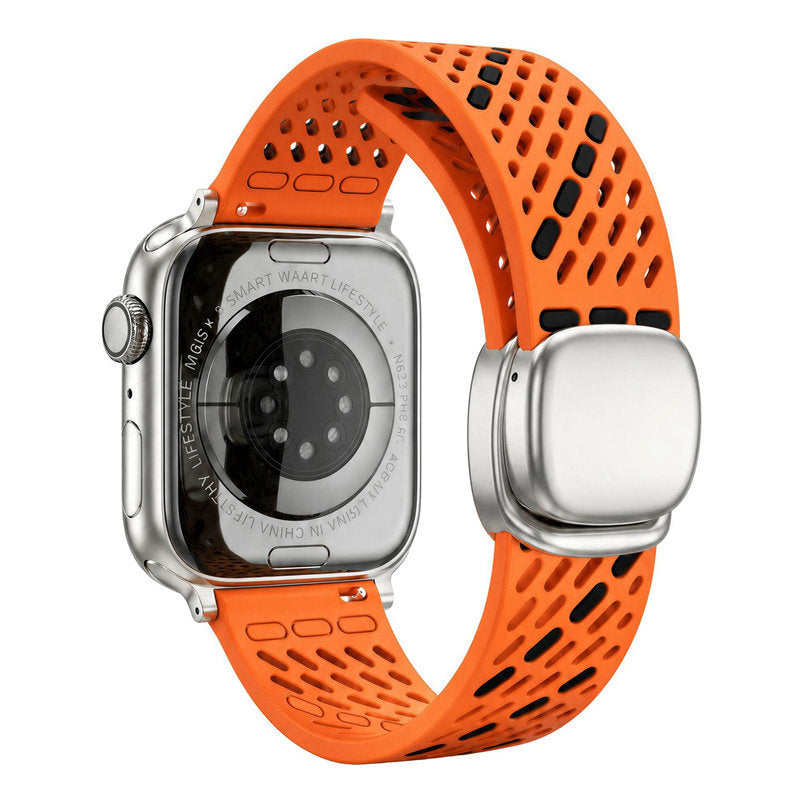 Breathable Magnetic Silicone Band for Apple Watch