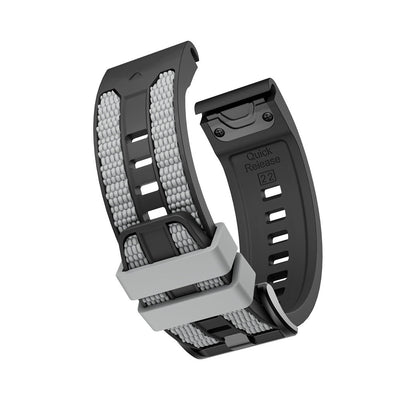 Two-tone Textured Silicone Watch Strap For Garmin